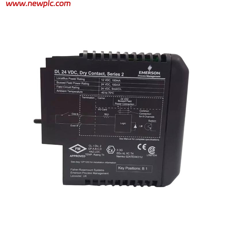 Emerson VE4001S2T2B1 KJ3201X1-BA1+KJ4001X1-CA1 Input Module With Terminal Blocks