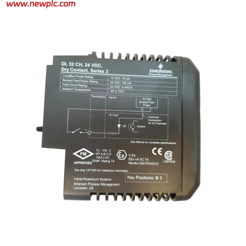 Emerson VE4001S2T2B4 KJ3203X1-BA1 Discrete Input Card