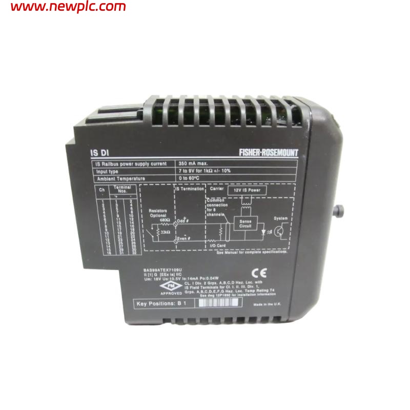 Emerson VE4010B1 KJ3101X1-BB1 12P1866X042 IS DI Module Emerson VE4010B1 KJ3101X1-BB1 12P1866X042 IS DI Module