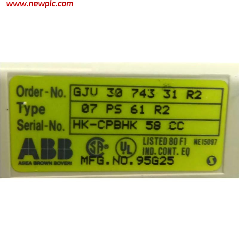 ABB 07 PS 61 R2 GJV3074331R2 Program Memory Module