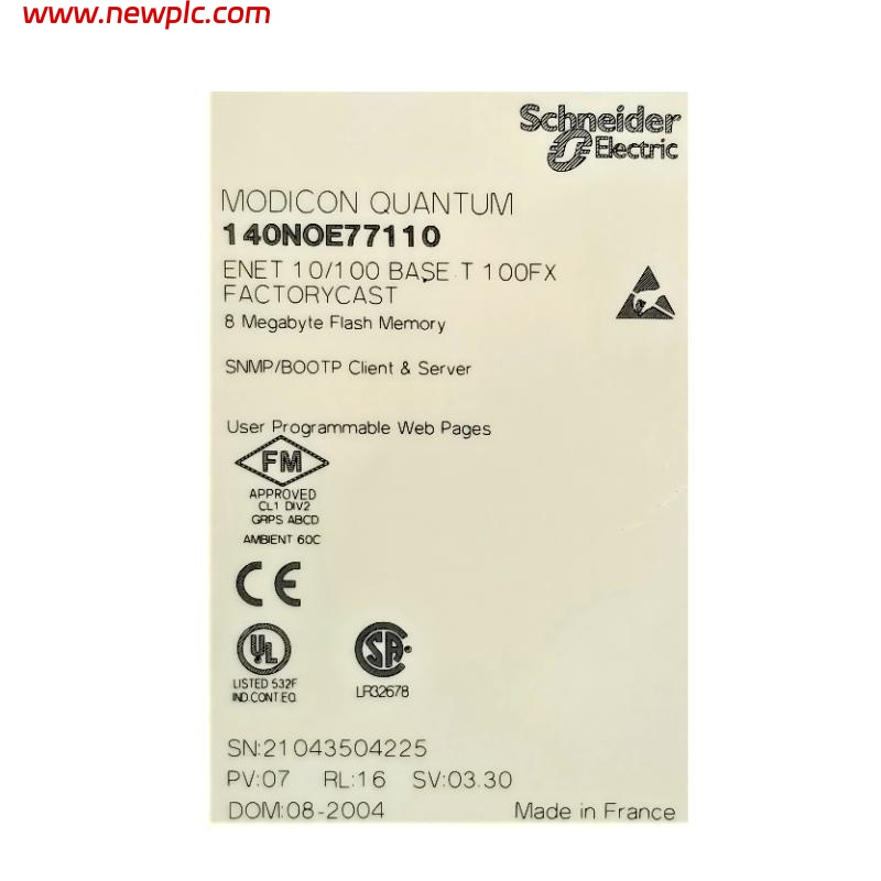 Schneider 140NOE77110C Ethernet TCP/IP Module