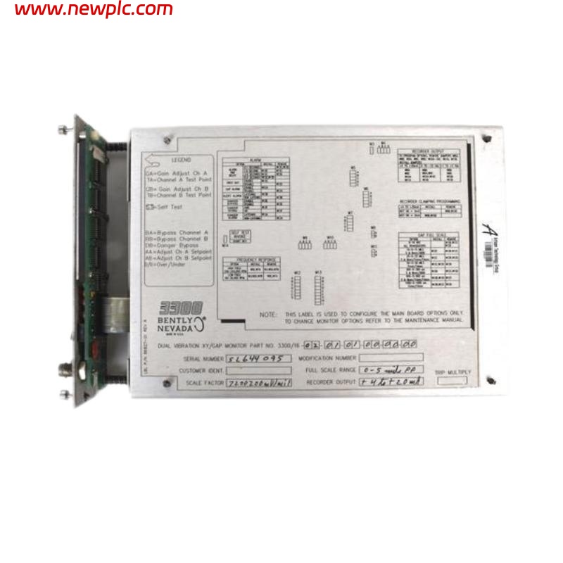 Bently Nevada 3300/16-12-01-03-000 Bently Nevada 3300/16 4-Channel Vibration Monitor