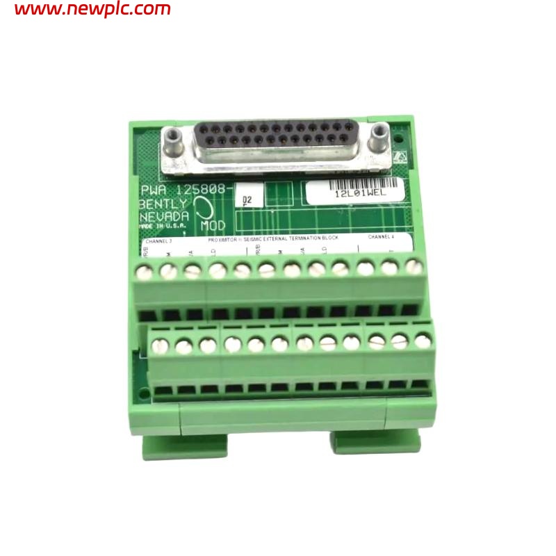 Bently Nevada 3500/42M 125808-02 Proximitor Seismic External Block Terminal