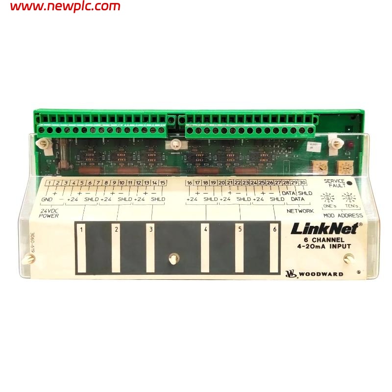 Woodward 9905-969 Linknet 6 Channel Analog Input Module