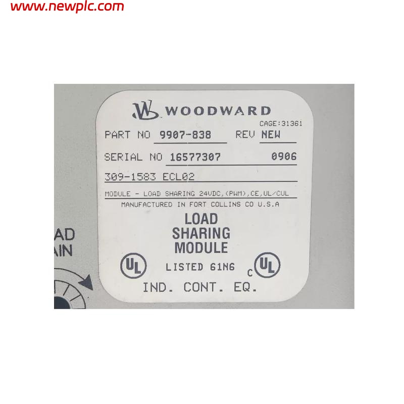 Woodward 9907-838 Load Sharing Module
