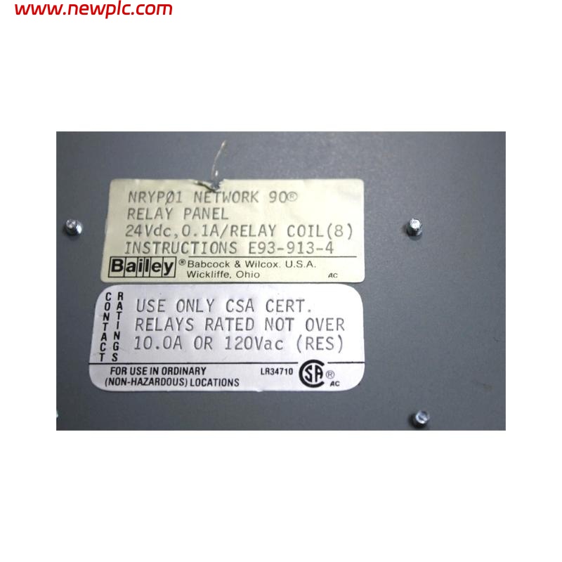 ABB Bailey NRYP01 Relay Panel