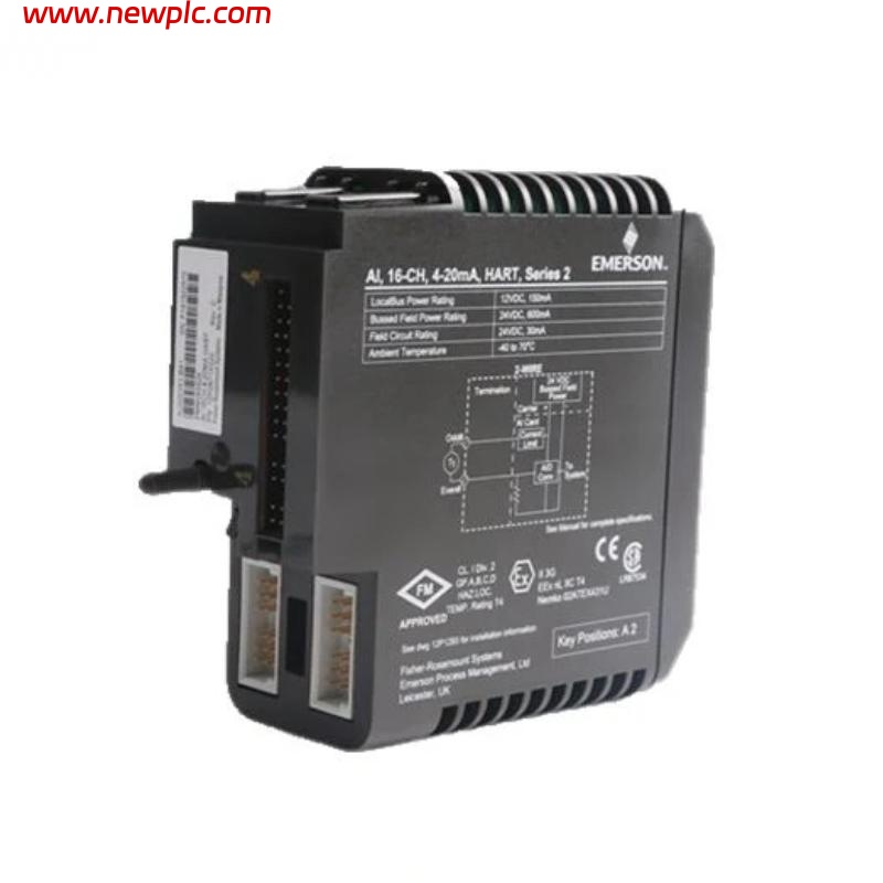 Emerson VE4003S2B9 KJ3223X1-BA1 DeltaV Analog Input Card 16 Channels