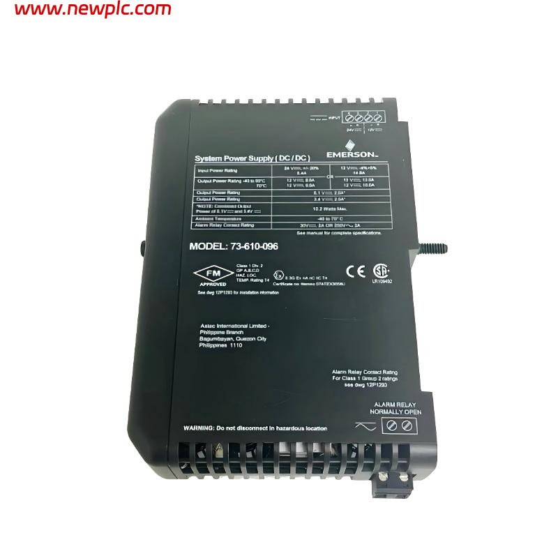 Emerson VE5001 KJ1501X1-BA1 System Power Supply Module