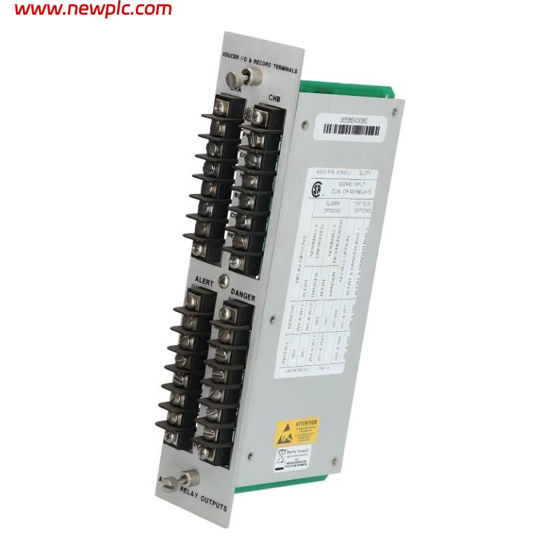 Bently Nevada 81545-01 XDUCR I/O and Recording Terminals/Relayless Module