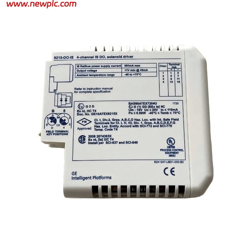 GE 8215-DO-IS 4 Channel Discrete Output Module