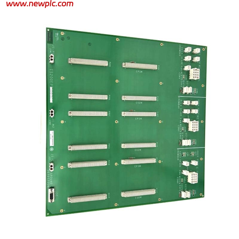 GE Fanuc IS200EPBPG1A Exciter Power Supply Backplate
