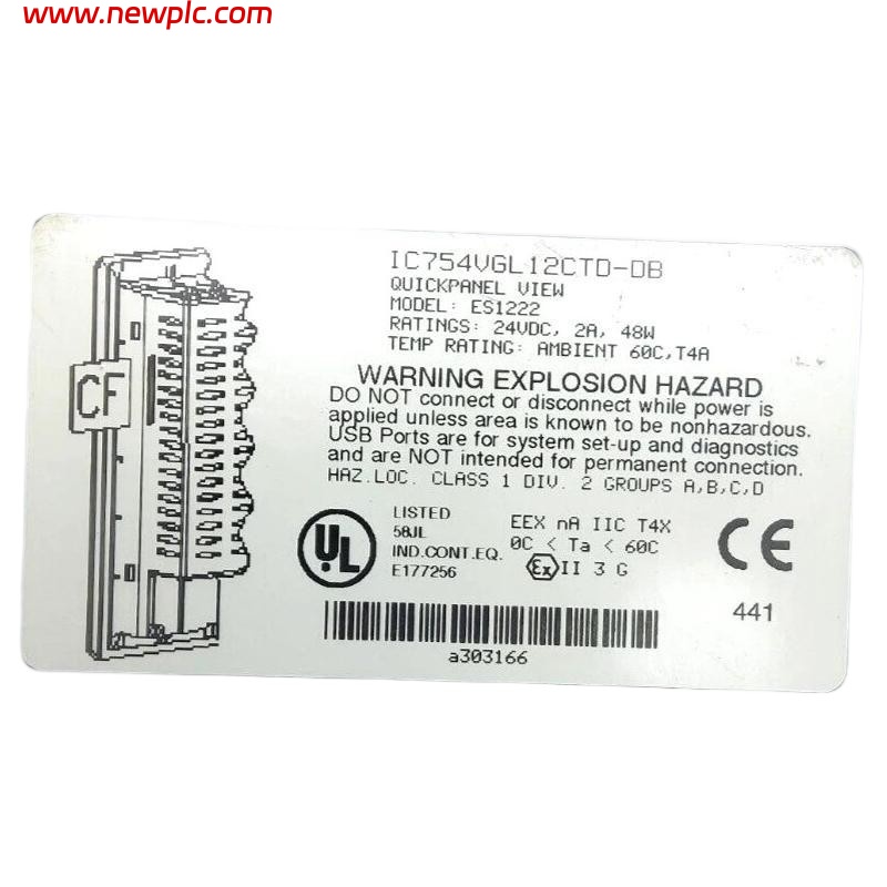 GE IC754VGL12CTD Industrial Graphic Operator Interface (HMI) Panel