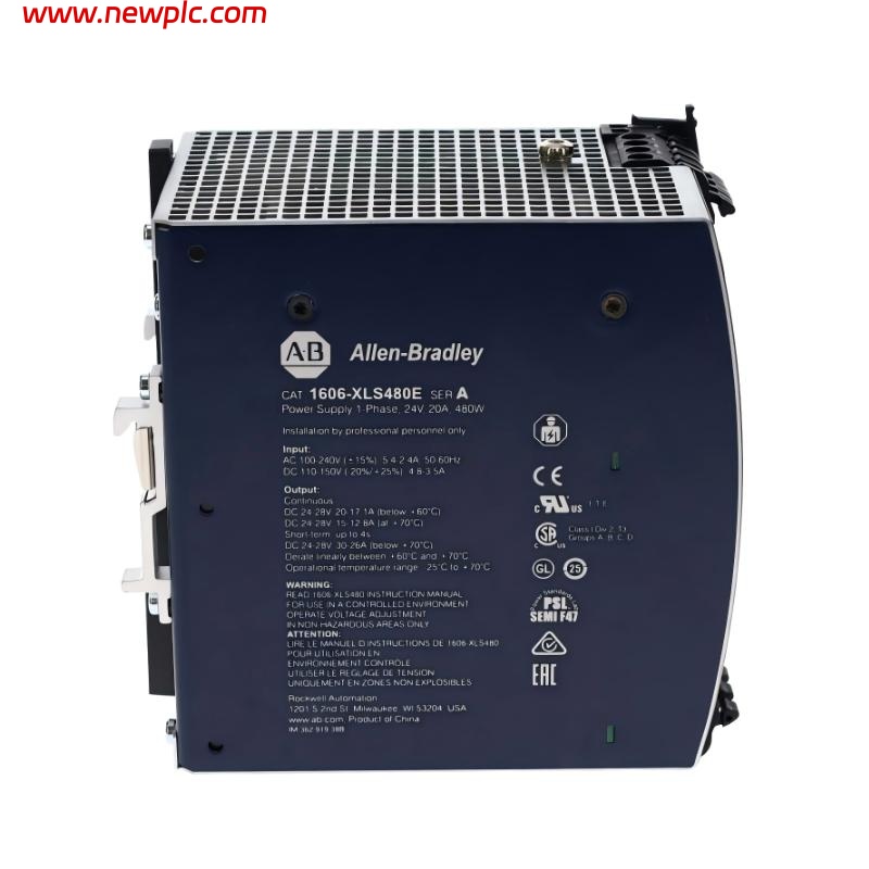 Allen Bradley 1606-XLS480E-3 Industrial AC/DC Three-Phase Switched-Mode Power Supply