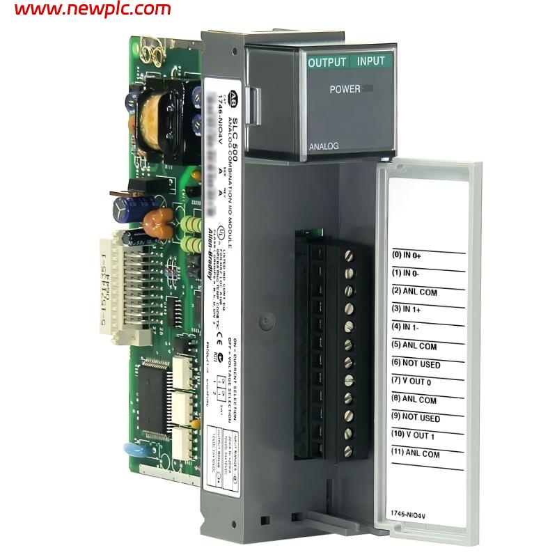 Allen Bradley 1746-NIO4V SLC 500 4-Channel Analog Voltage Combination Module Allen Bradley 1746-NIO4V SLC 500 4-Channel Analog Voltage Combination Module