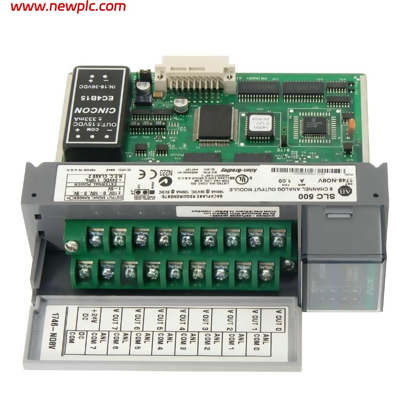 Allen Bradley 1746-NO8V SLC 500 8‑Channel Analog Voltage Output Mod