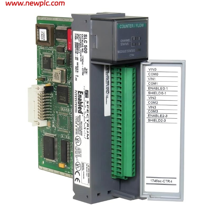Allen Bradley 1746SC-CTR4 Counter / Flow Meter Input Module for SLC 500 Allen Bradley 1746SC-CTR4 Counter / Flow Meter Input Module for SLC 500