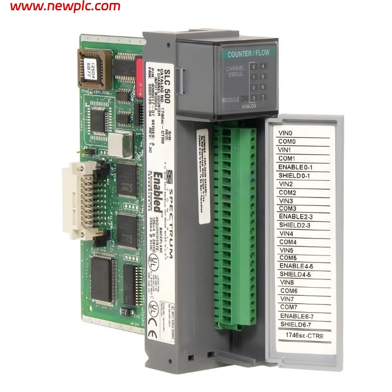 Allen Bradley 1746SC-CTR8 SLC 500 Counter/Flowmeter Input Module Allen Bradley 1746SC-CTR8 SLC 500 Counter/Flowmeter Input Module