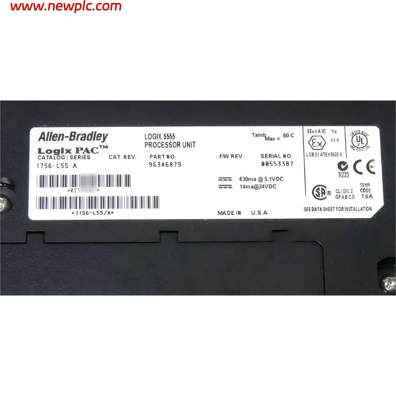 Allen Bradley 1756-L55 ControlLogix Power Supply Allen Bradley 1756-L55 ControlLogix Power Supply