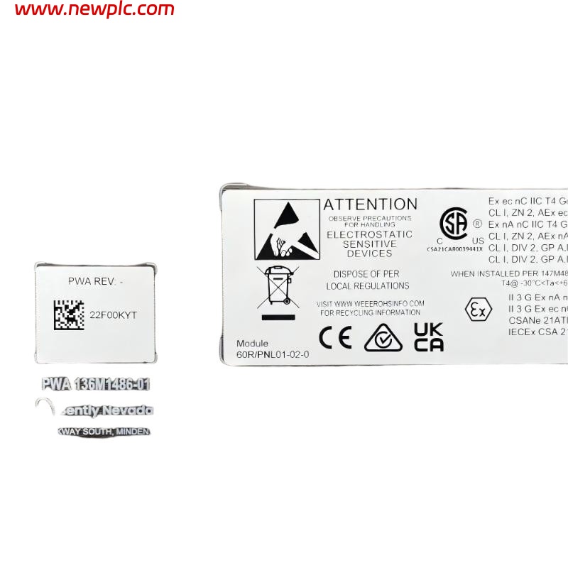 Bently Nevada 60R/PNL01  Operator Interface / Control Panel