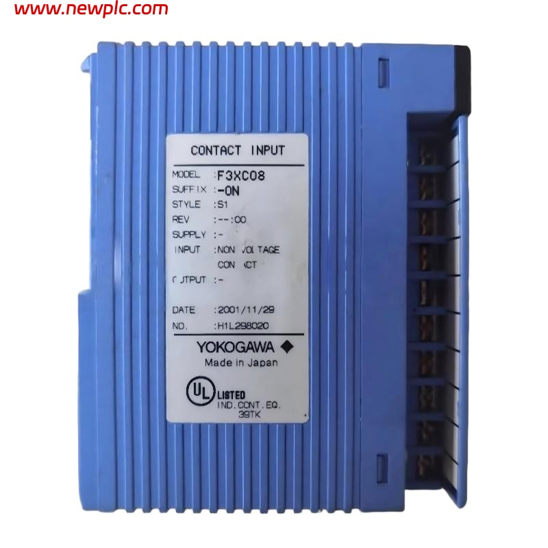 Yokogawa F3XC08-0N PLC Input Module – No‑Voltage Contact