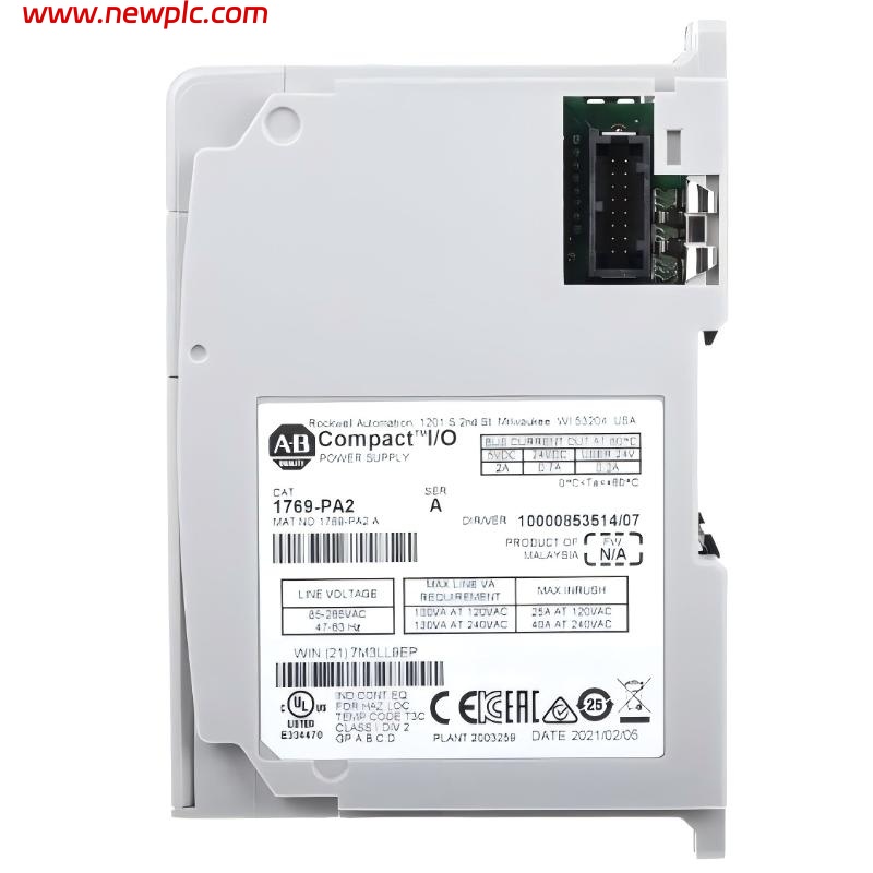 Allen Bradley 1769-PA2 AC input power supply for 1769 Compact I/O system Allen Bradley 1769-PA2 AC input power supply for 1769 Compact I/O system