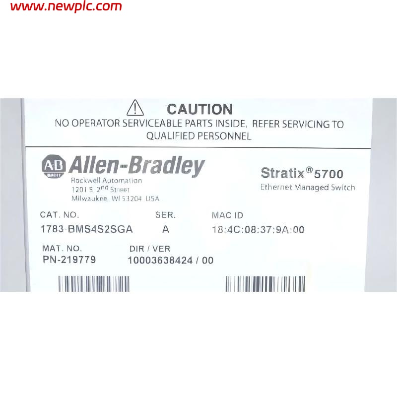 Allen-Bradley 1783-BMS4S2SGA Industrial Managed Ethernet Switch