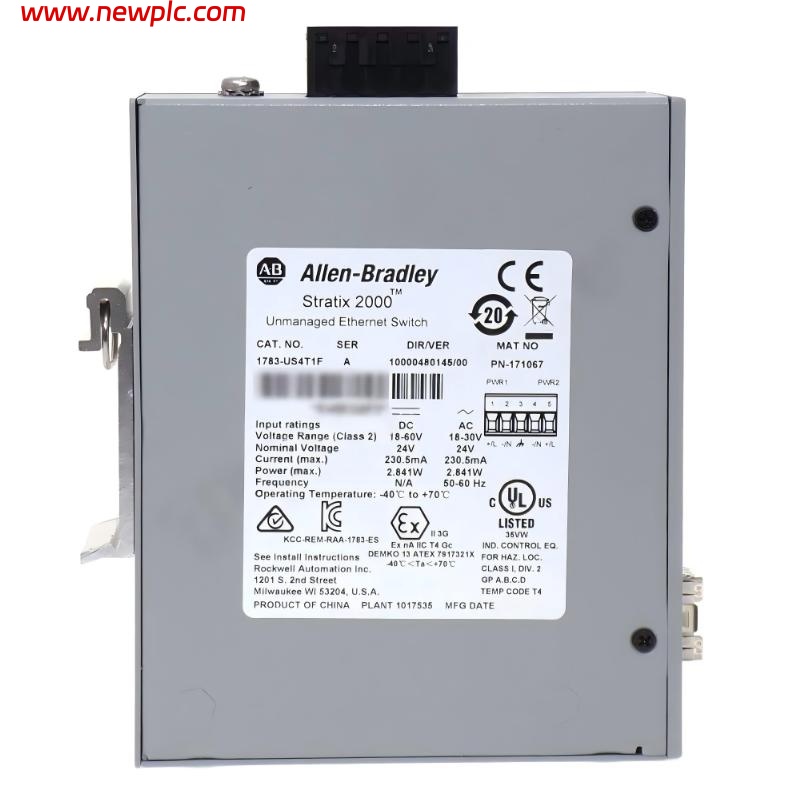 Allen-Bradley 1783-US4T1F Industrial Unmanaged Ethernet Switch