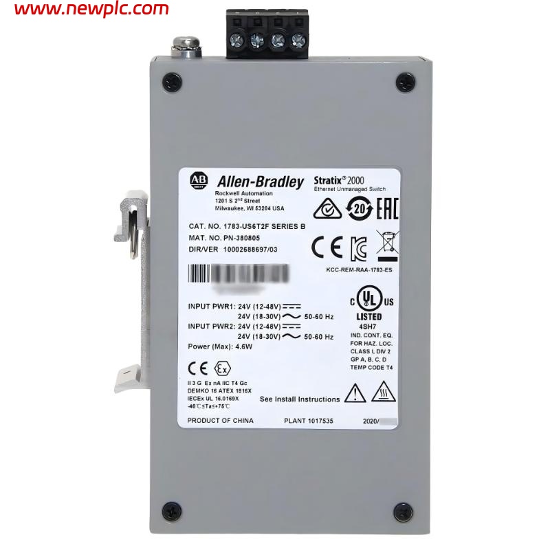 Allen-Bradley 1783-US6T2F Industrial Unmanaged Ethernet Switch