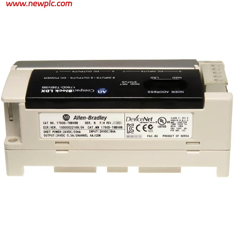 Allen-Bradley 1790D-T8BV8B DeviceNet Distributed I/O Base Block