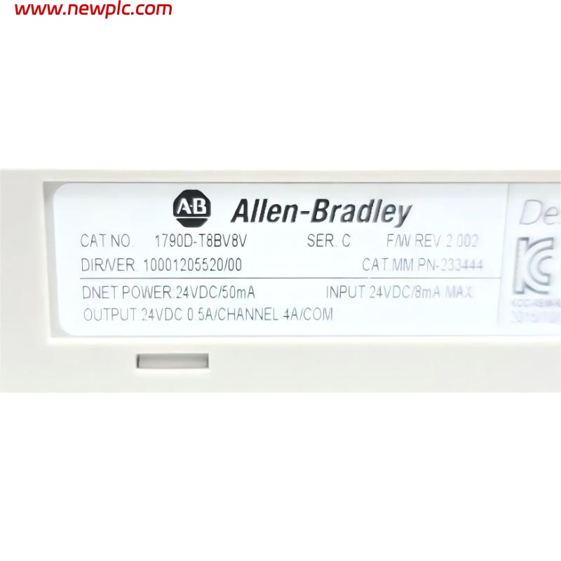 Allen-Bradley 1790D-T8BV8V DeviceNet Distributed I/O Base Block