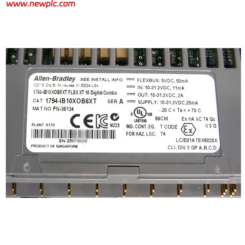 Allen-Bradley 1794-IB10XOB6XTDigital Combination I/O Module