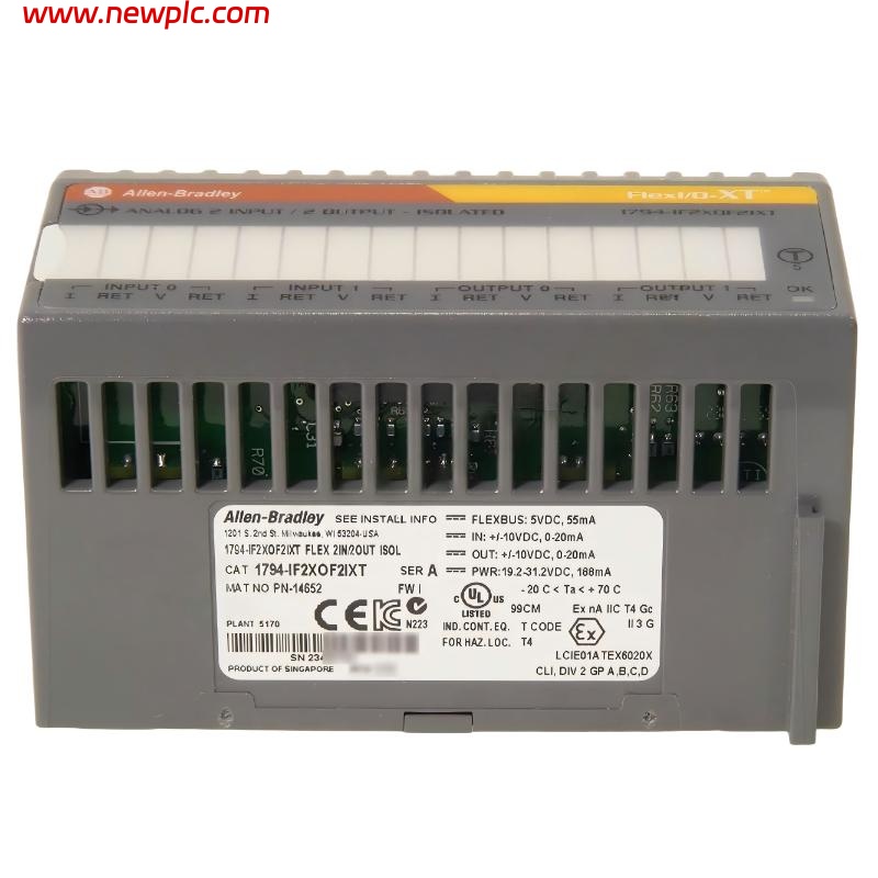 Allen-Bradley 1794-IF2XOF2IXT Isolated Analog Combination I/O Module