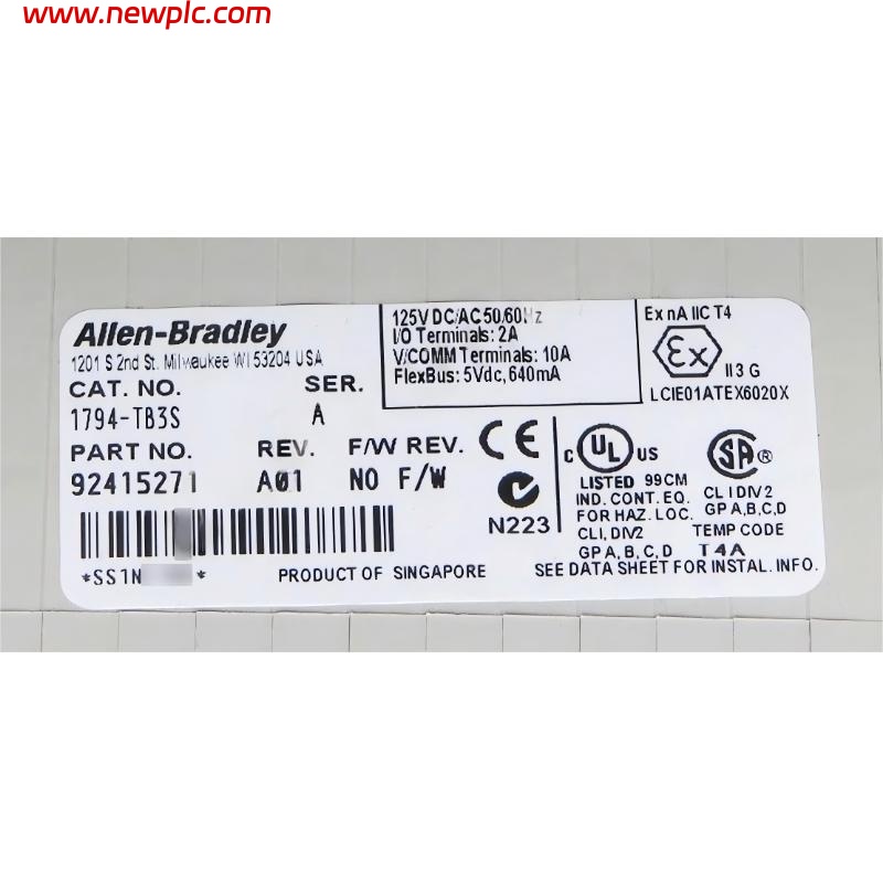Allen-Bradley 1794-TB3S Terminal Base Unit