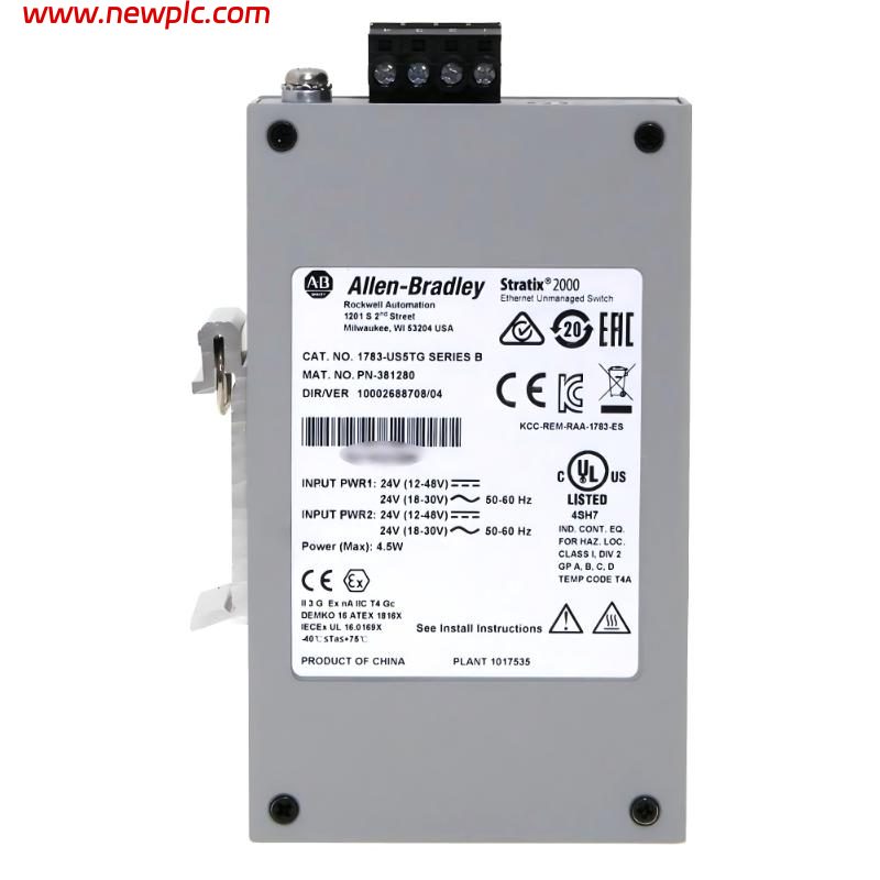 Allen Bradley 1783-US5TG/B Unmanaged Industrial Ethernet Switch