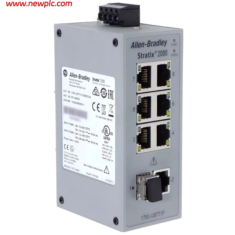 Allen Bradley 1783-US7T1F/B Unmanaged Industrial Ethernet Switch