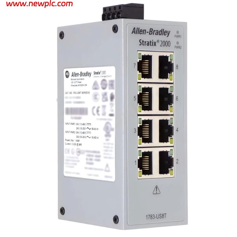Allen Bradley 1783-US8T/B Unmanaged Industrial Ethernet Switch