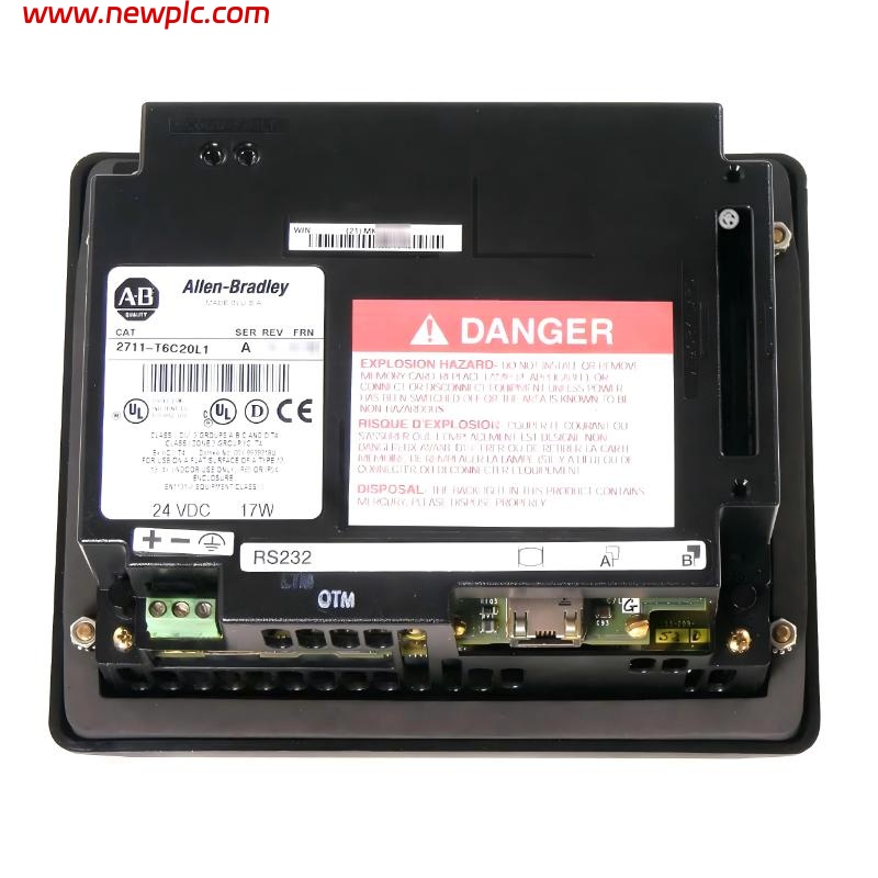 Allen Bradley 2711-T6C20L1 6-inch color TFT LCD (touchscreen)