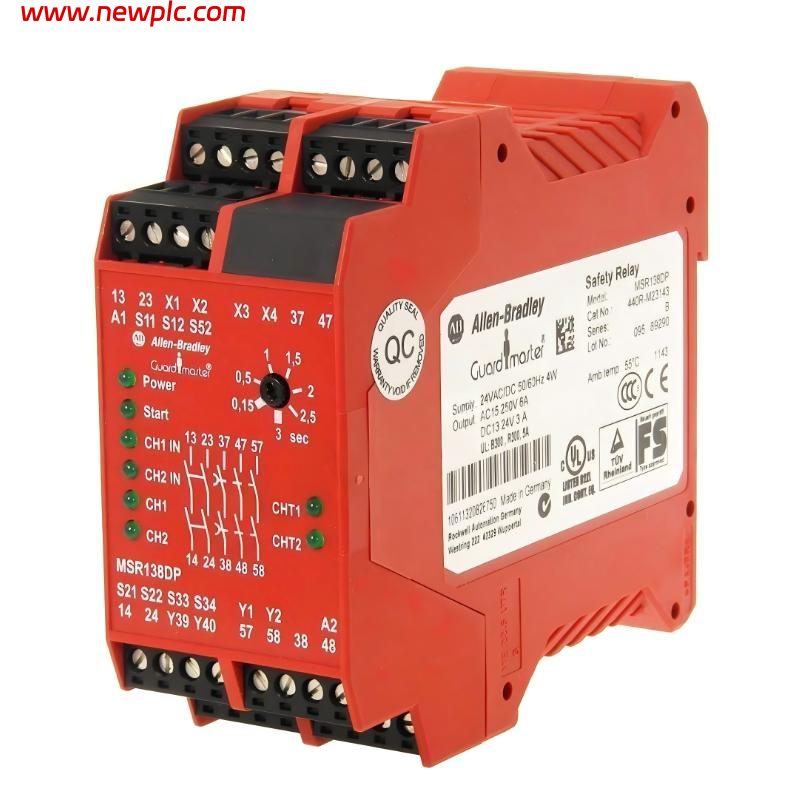Allen Bradley 440R-M23143 Safety Relay with Delayed Outputs