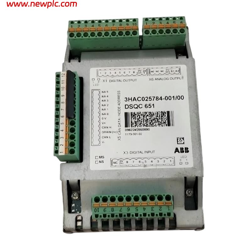 ABB DSQC 651 3HAC025784-001/00 Robot I/O Communication Module