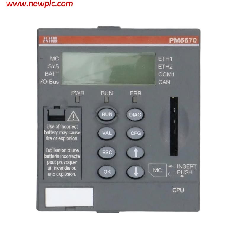 ABB PM5670-2ETH 1SAP151000R0278 PLC Processor Module (AC500 V3)