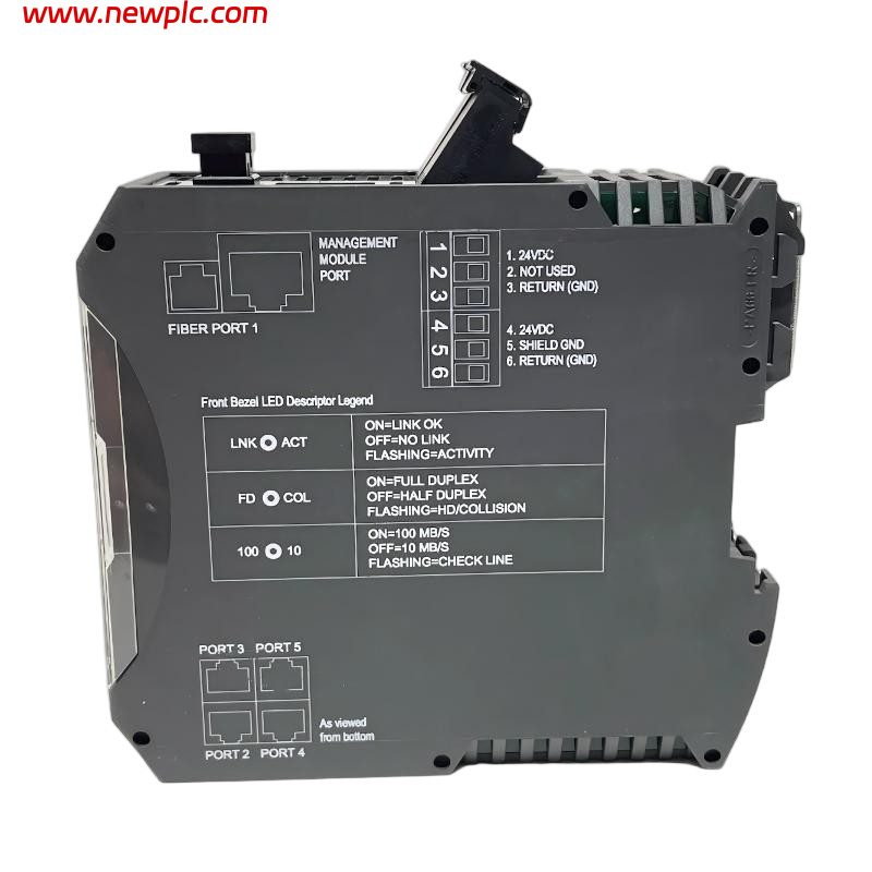 Emerson KJ1740X1-BA1 Four-Port Fiber Switch / Communication Module