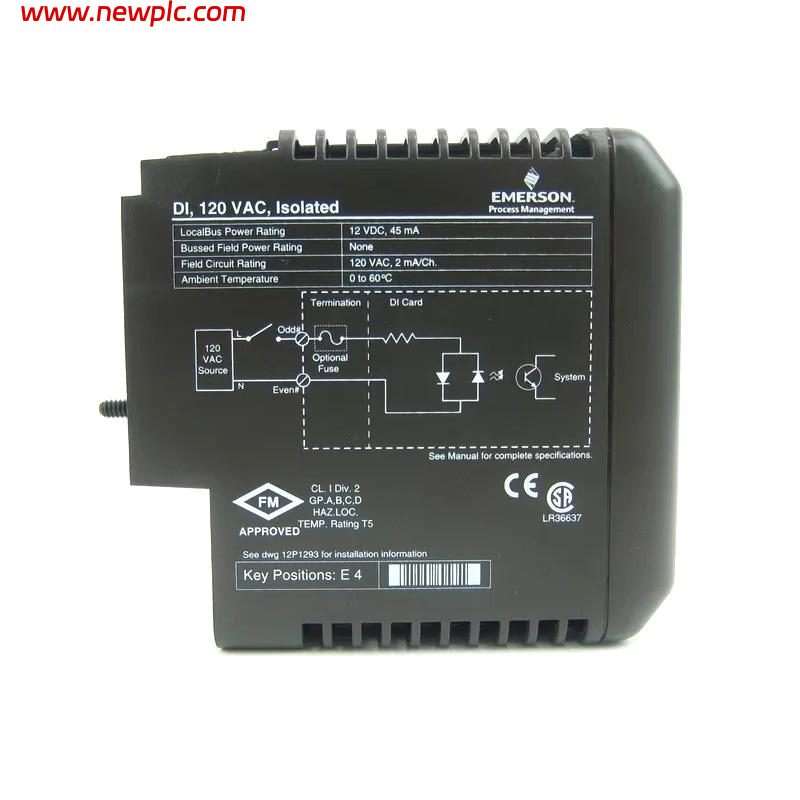 Emerson VE4001S3 AC Discrete Input Module Emerson VE4001S3 AC Discrete Input Module