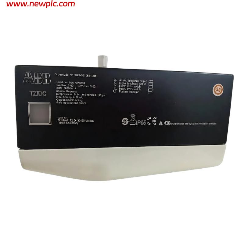 ABB V18345-1010561001 Electro-Pneumatic Intelligent Valve Positioner