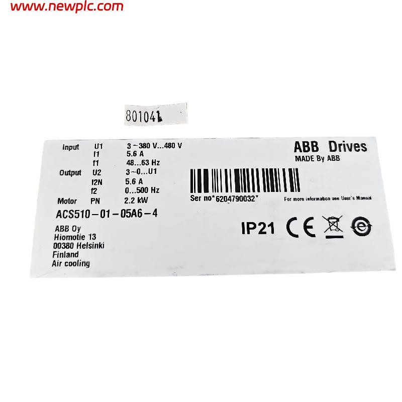 ABB ACS510-01-05A6-4 3ABD00015743-D Low Voltage AC Drive ABB ACS510-01-05A6-4 3ABD00015743-D Low Voltage AC Drive