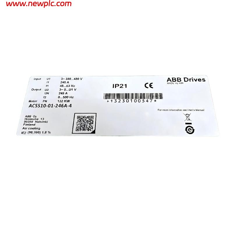 ABB ACS510-01-246A-4 3ABD00022031-S Low Voltage AC Drive ABB ACS510-01-246A-4 3ABD00022031-S Low Voltage AC Drive