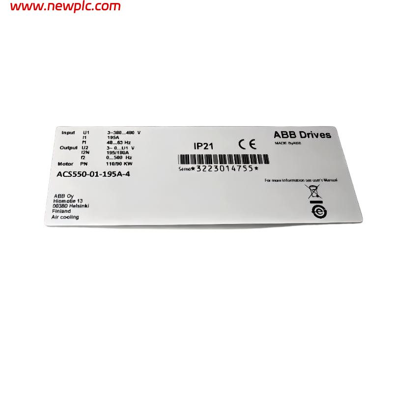 ABB ACS550-01-195A-4 3ABD68294479 Low Voltage AC Drive ABB ACS550-01-195A-4 3ABD68294479 Low Voltage AC Drive