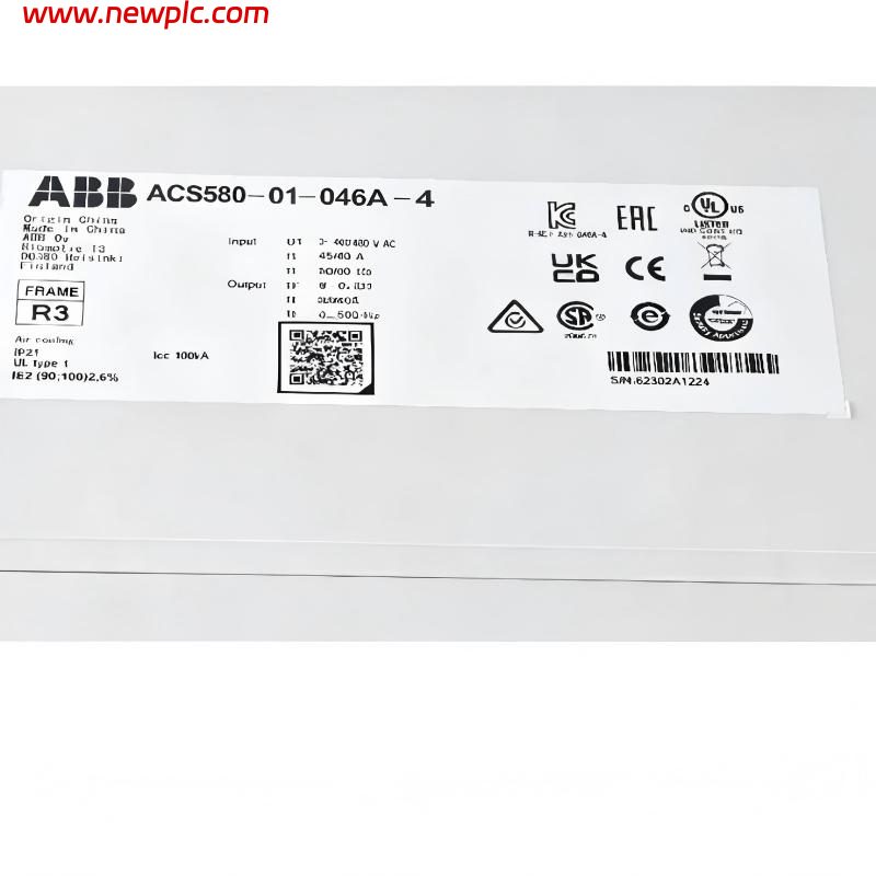 ABB ACS580-01-046A-4 3ABD50000038963 Low Voltage AC Variable Frequency Drive (VFD) ABB ACS580-01-046A-4 3ABD50000038963 Low Voltage AC Variable Frequency Drive (VFD)