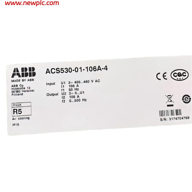 ABB ACS580-01-145A-4 3ABD00045437-D Low Voltage AC Variable Frequency Drive (VFD)