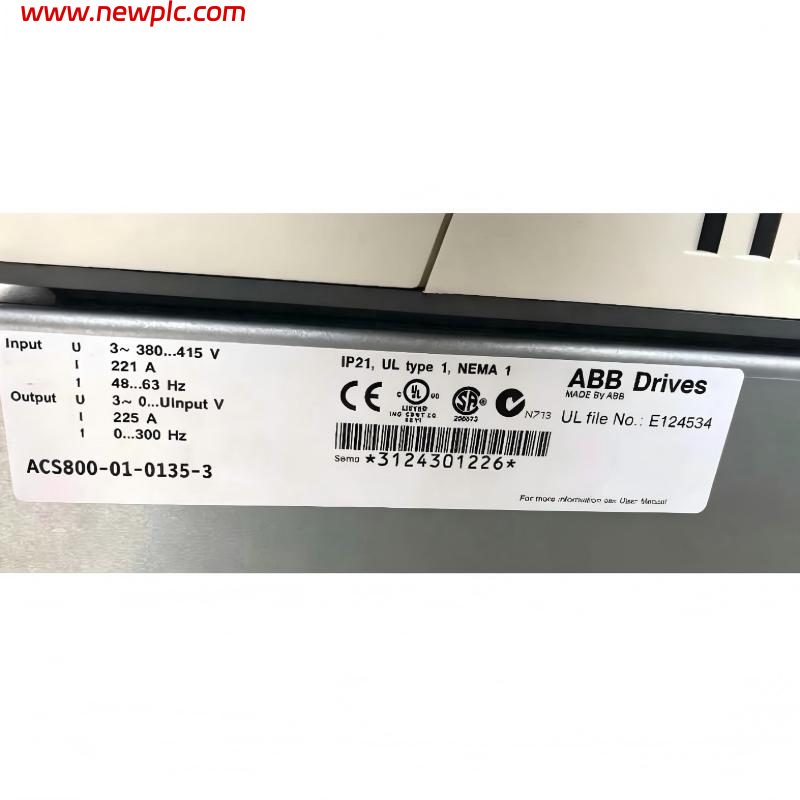 ABB ACS800-01-0135-3 3AUA0000015036 Low Voltage AC Variable Frequency Drive (VFD) ABB ACS800-01-0135-3 3AUA0000015036 Low Voltage AC Variable Frequency Drive (VFD)