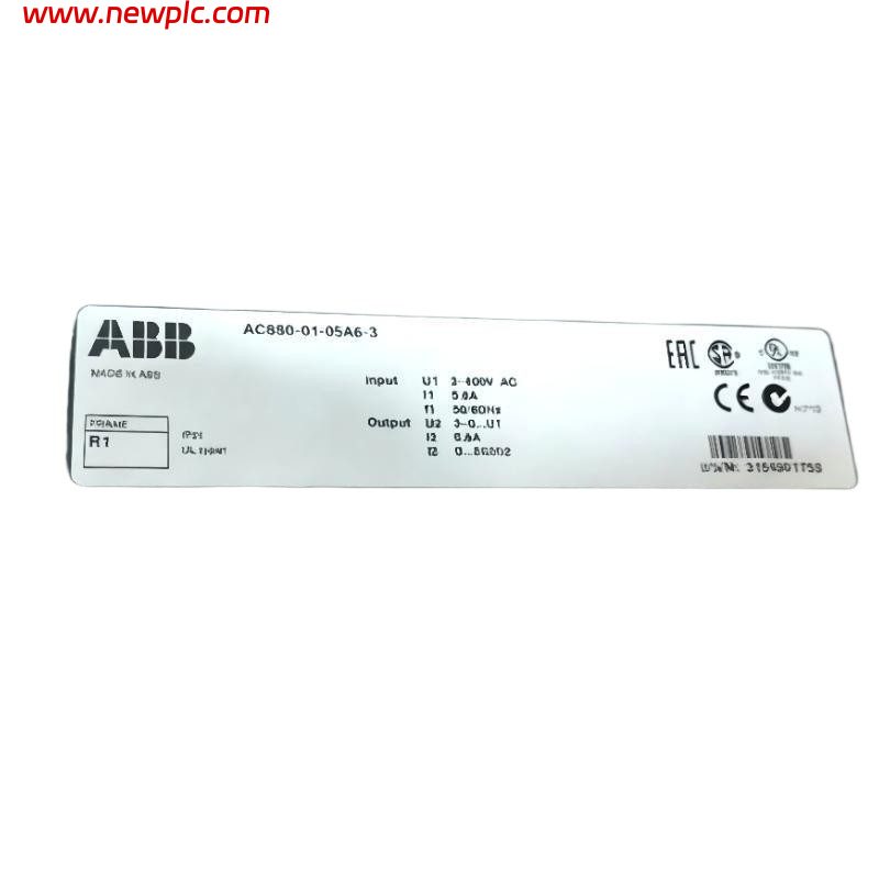 ABB ACS880-01-05A6-3 3AUA0000107987 Low Voltage AC Variable Frequency Drive (VFD) ABB ACS880-01-05A6-3 3AUA0000107987 Low Voltage AC Variable Frequency Drive (VFD)